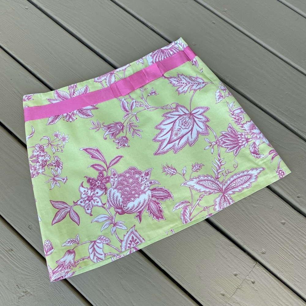 🌴 Molly B. - Lady light green pink/white skirt, Size: 12